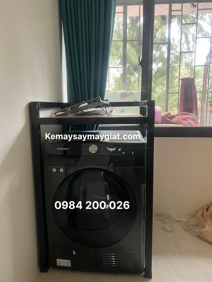 Kệ máy sấy máy giặt , khung thép mạ kẽm siêu bền, hàn liền khối chịu tải 300Kg, khung hộp vuông 40x40 mm, chống rung tốt KMG 02