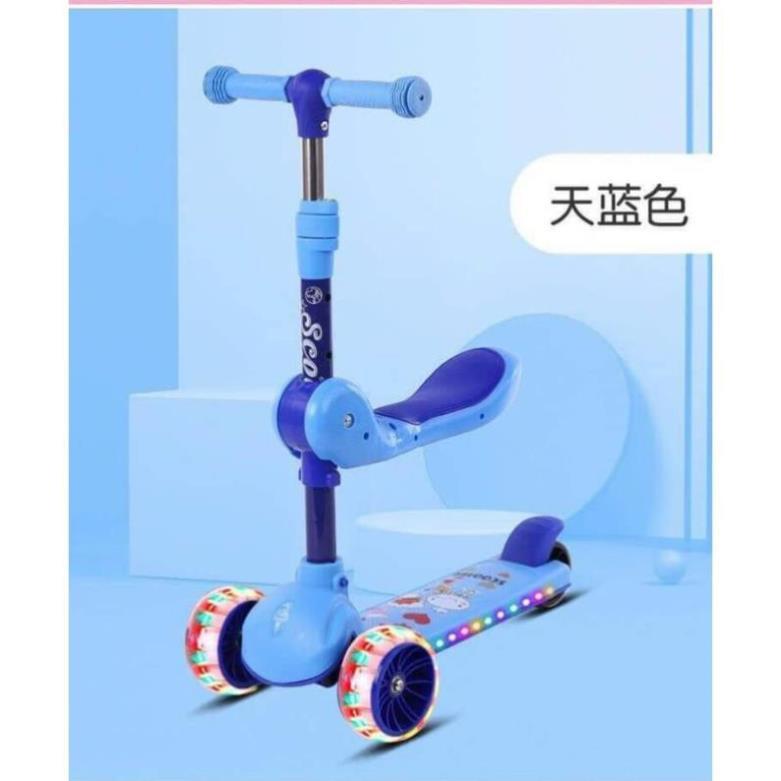 xe trượt Scooter có đèn, nhạc loại dày dặn dành cho bé 3-7 tuổi