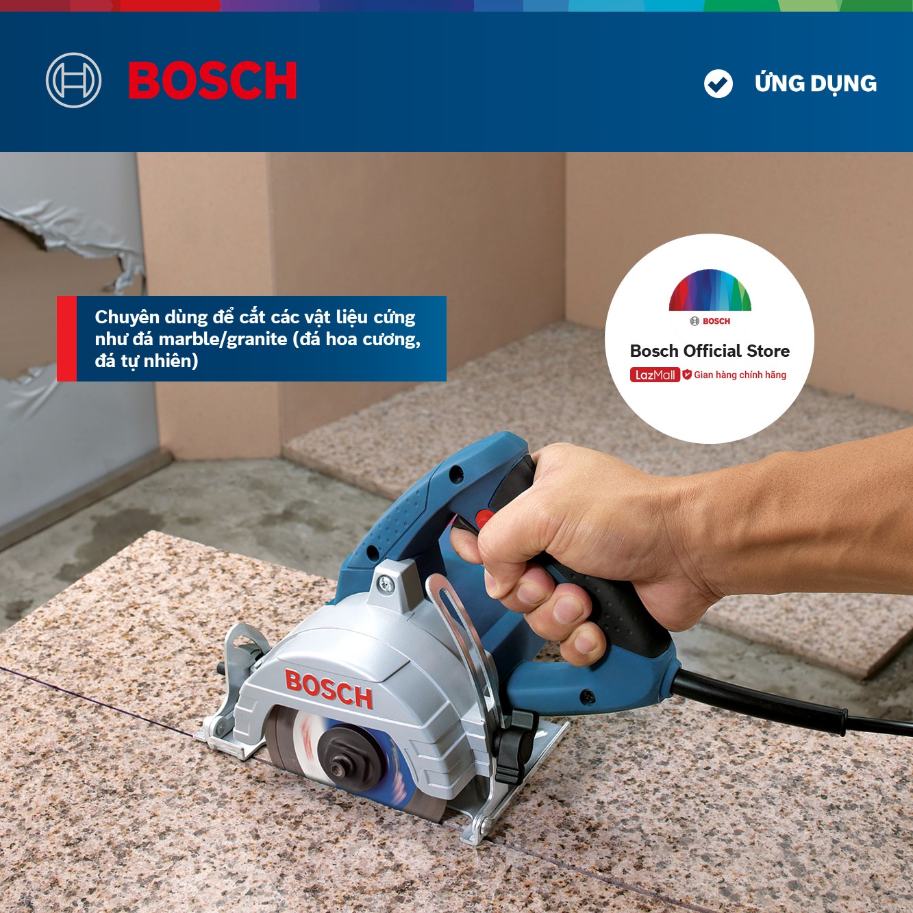 Đĩa cắt kim cương Bosch 105x20/16mm granite