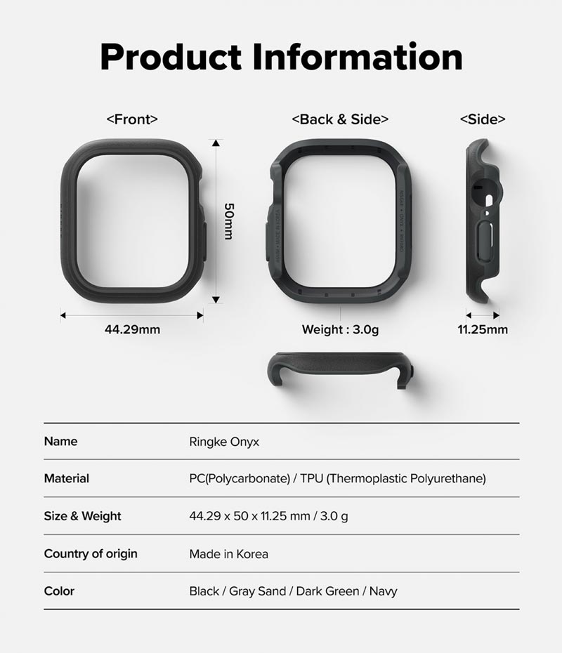 Ốp dành cho Apple Watch 10 RINGKE Onyx 46mm - Hàng Chính Hãng