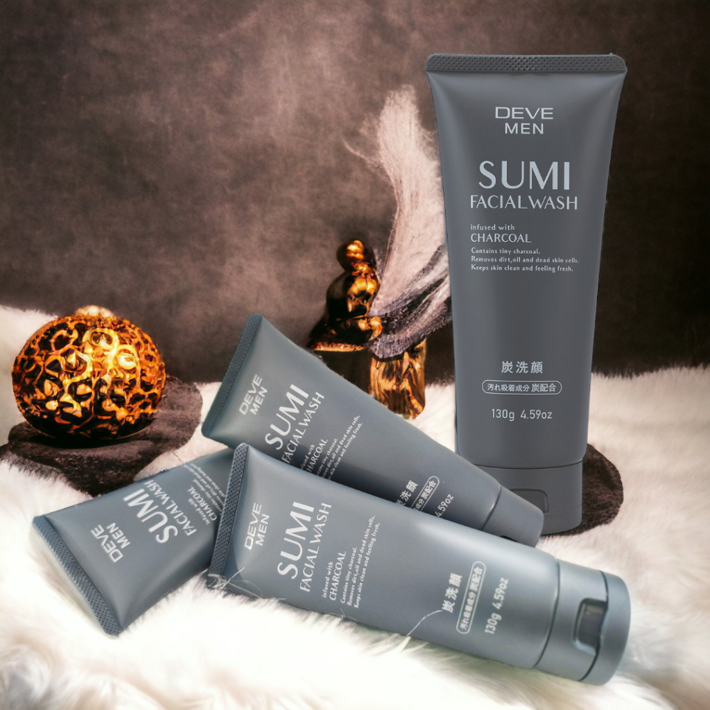 Sữa Rửa Mặt Than Hoạt Tính Deve Men Sumi Facial Wash Dành Cho Nam