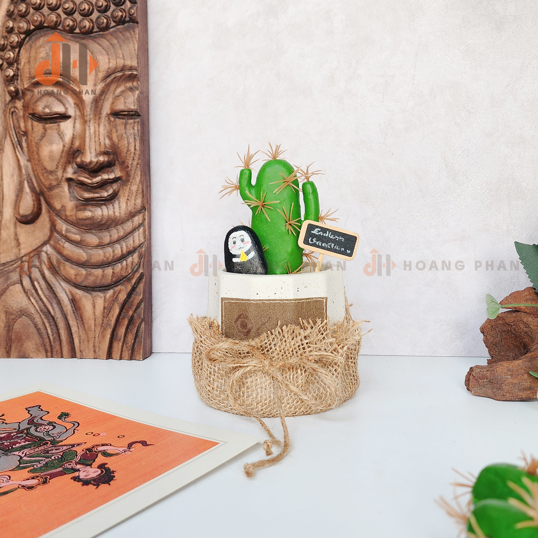Trụ xương rồng lục giác vĩnh cửu trang trí