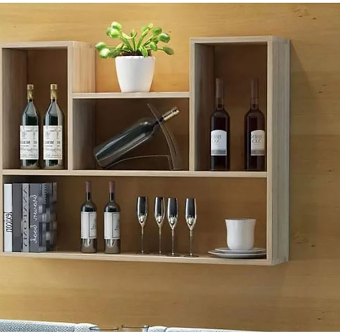 Kệ Giá Sách Treo Tường Sáng Tạo Với Kết Cấu Giấu Chân Chắc Chắn Tundo CTKT182 KT 62cm x 90cm x 15cm