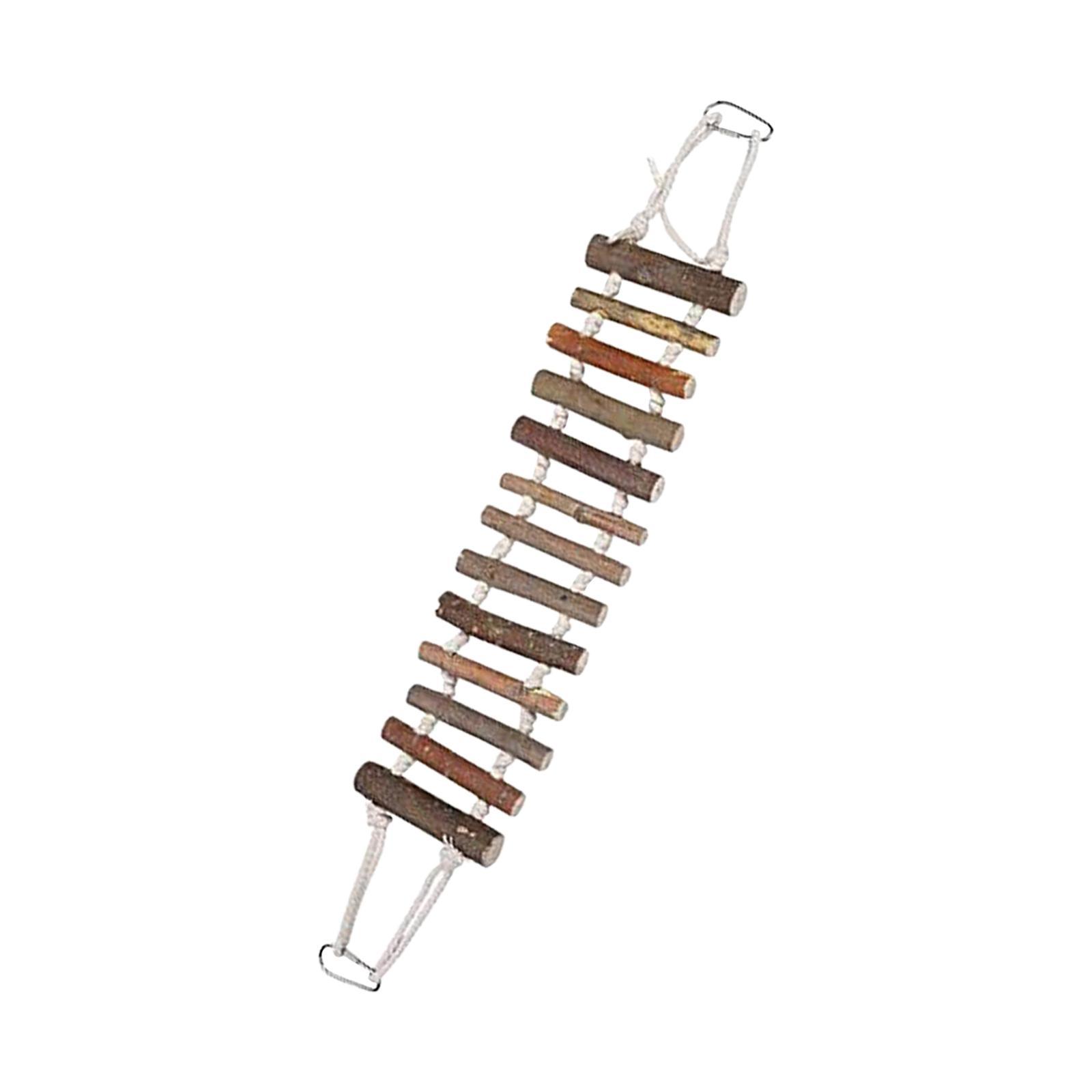 Bird Ladder Pet Bird Cage Accessories Perch Canary Stand Parrot Hamster Climbing Ladder Parrot Bridge for Budgie