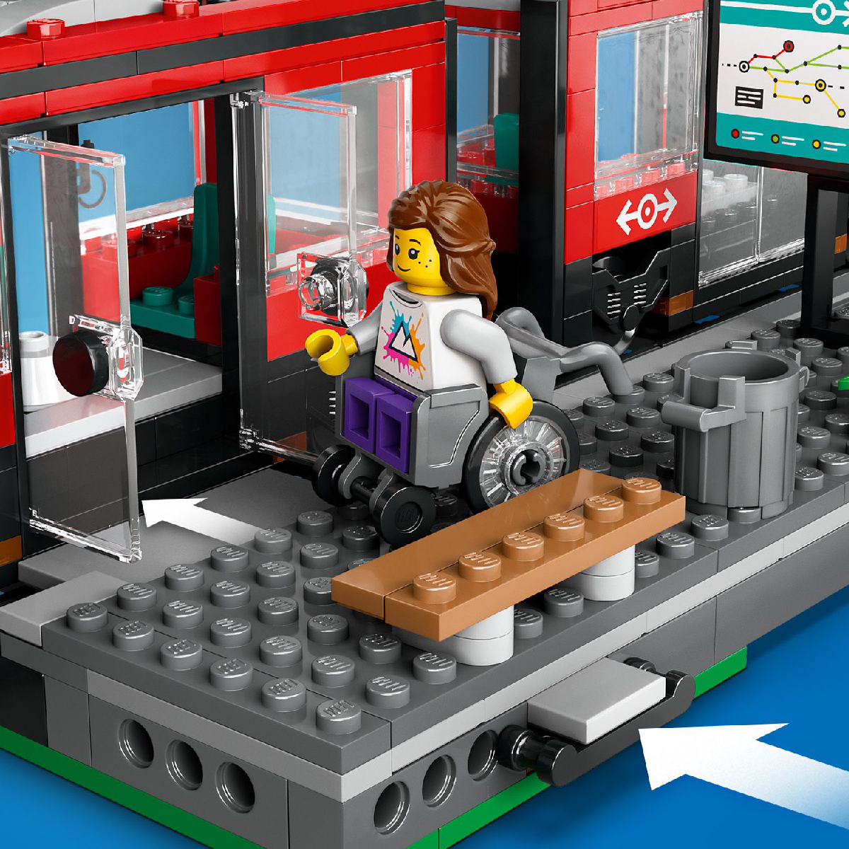 Đồ Chơi Lắp Ráp Tàu Điện & Nhà Ga Thành Phố Lego City 60423 (811 Chi Tiết)