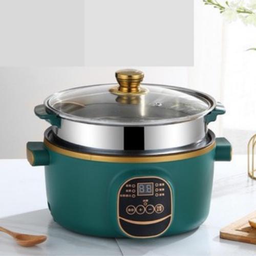 Nồi Lẩu Điện Đa Năng Chống Dính Vân Đá Shanban 24cm Kèm Hấp Inox Cao Cấp