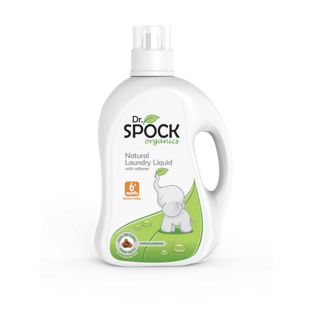 COMBO 2 Giặt xả Dr. Spock Organic 6+ Cho Trẻ từ 6 tháng tuổi Chai 2000ml