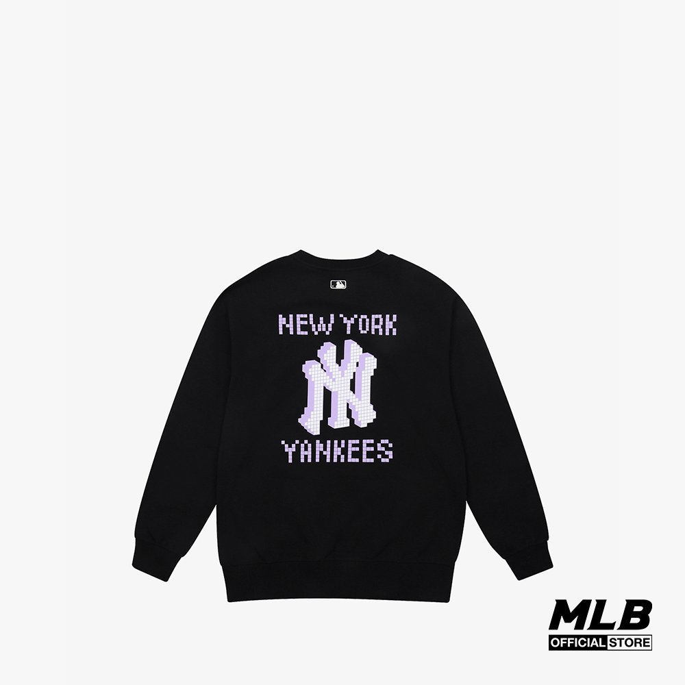 MLB - Áo sweatshirt tay dài cổ tròn PLAY Pixel Logo