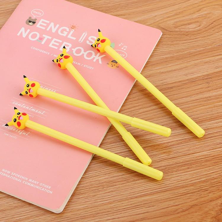 Bút Bi Viết PIKACHU Siêu Dễ Thương - Bút Bi Nước Văn Phòng Mực Đen