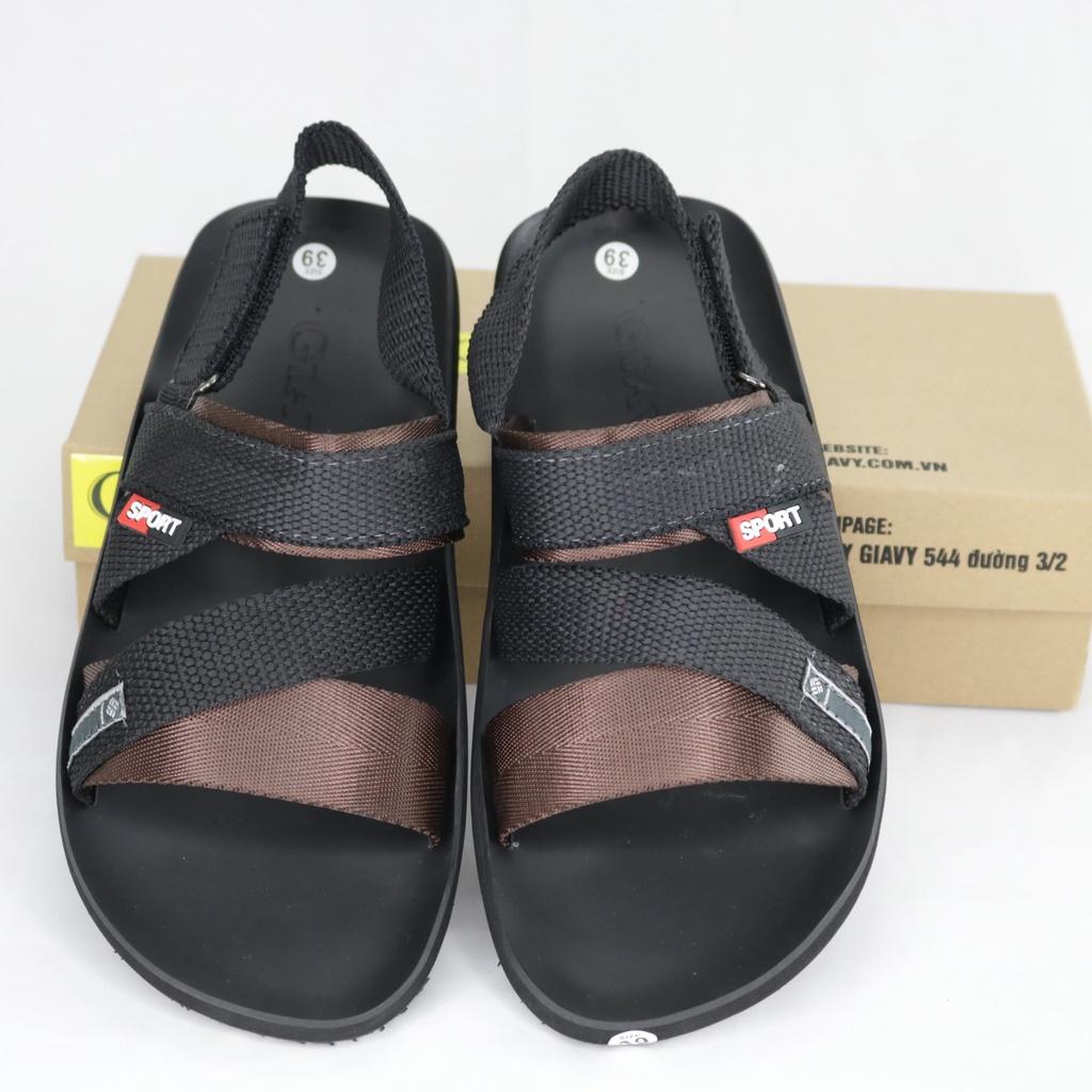 Giày sandal nam Gia Vy quai chéo đế cao su SL546