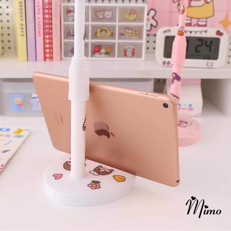 TẶNG STICKER Giá đỡ điện thoại để bàn dễ thương kẹp điện thoại giá đỡ ipad xoay 360 độ thông minh đế chân tròn đa năng