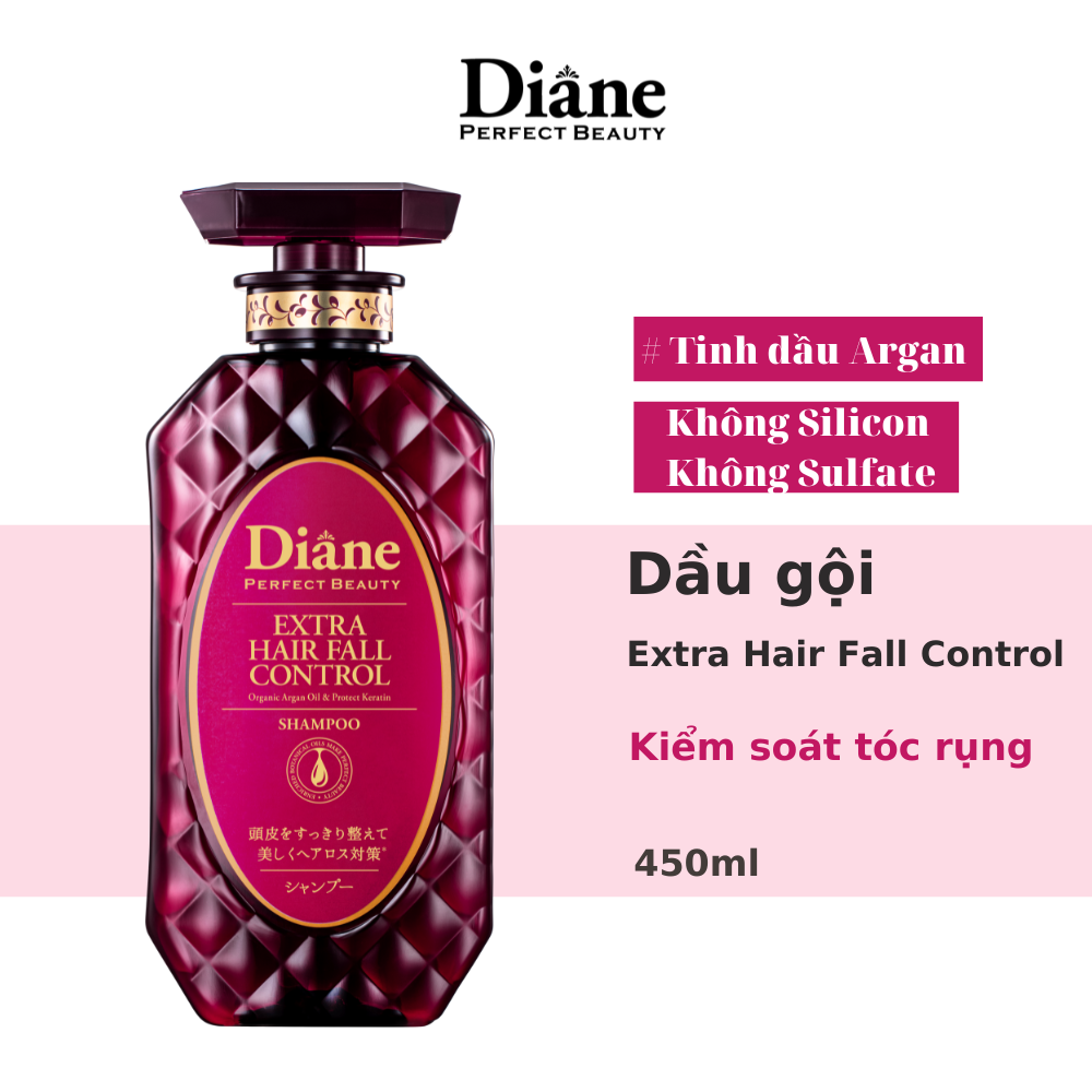 Dầu gội kiểm soát tóc rụng & phục hồi Moist Diane Extra Hair Fall Control (Dùng cho tóc yếu, rụng, nhiều gàu) 450ml