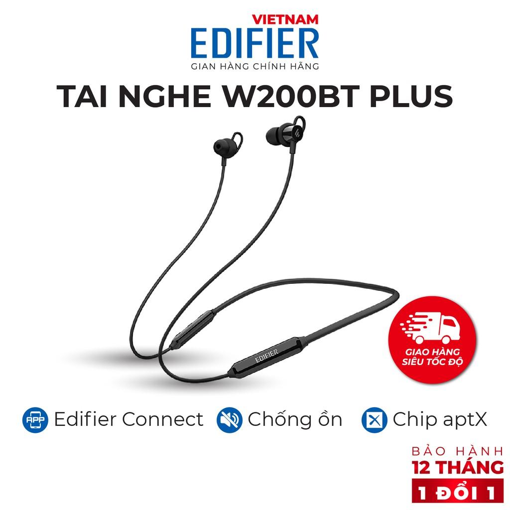 Tai nghe Bluetooth 5.1 EDIFIER W200BT Plus Âm thanh Stereo Chống nước IP54 - Hàng chính hãng