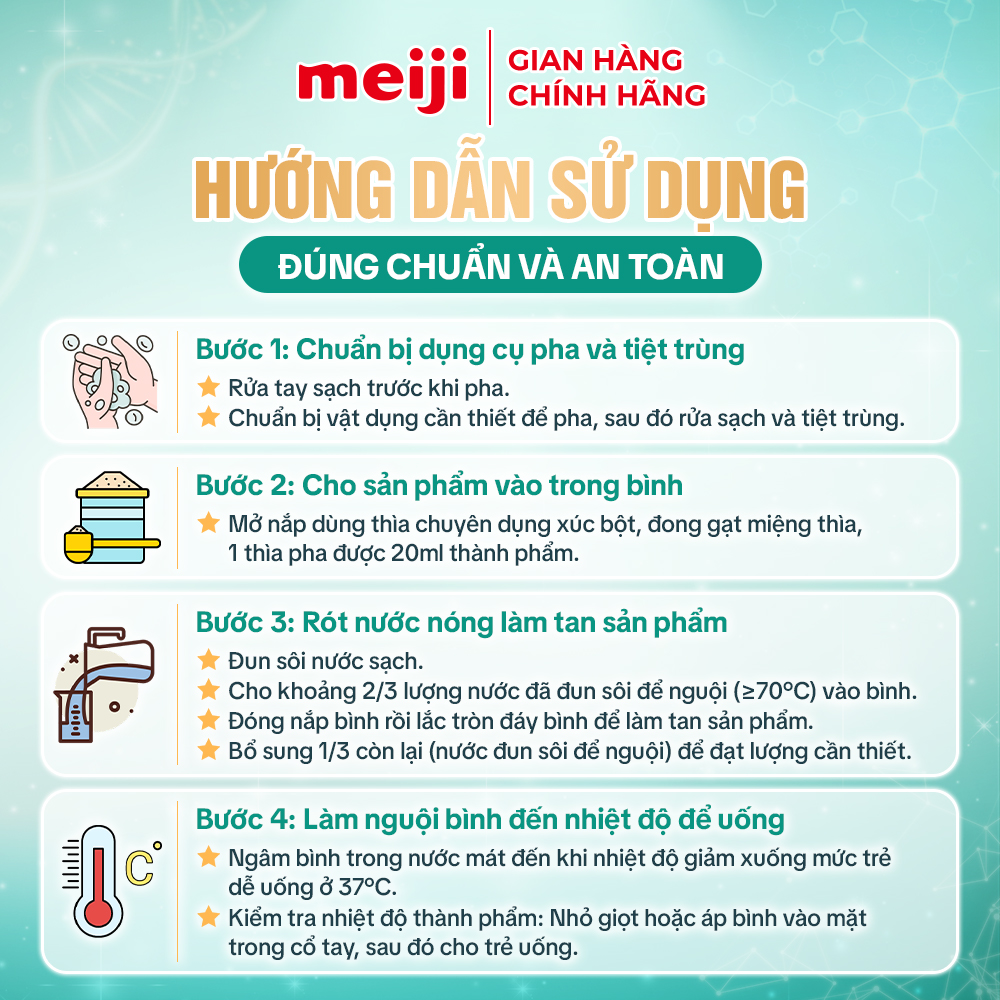 Sản phẩm dinh dưỡng công thức Meiji Infant Formula Premium 800g