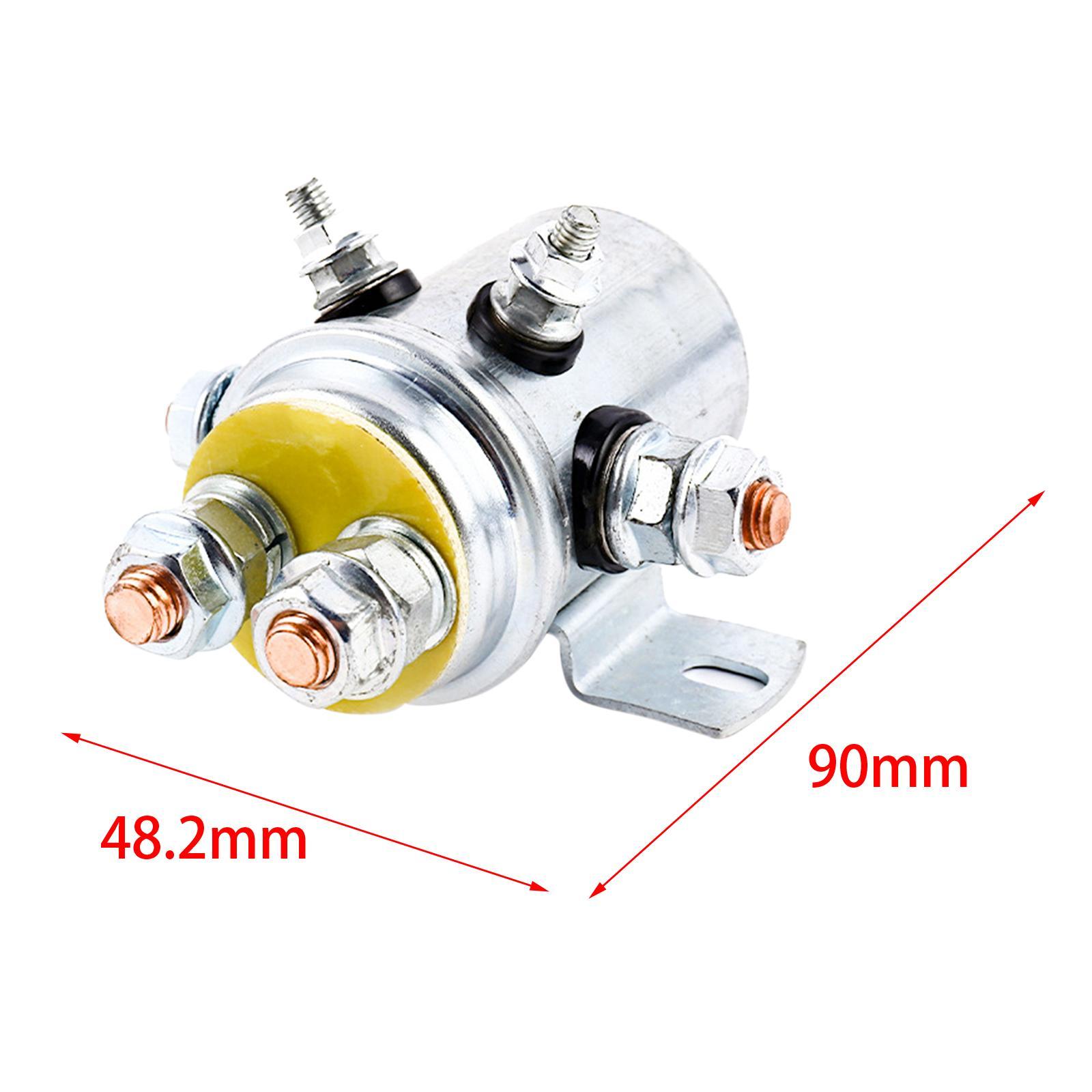 Switch Relay Solenoid 3 Terminal Marine 12V 600A Winch Contactor Continuous Solenoid Relay