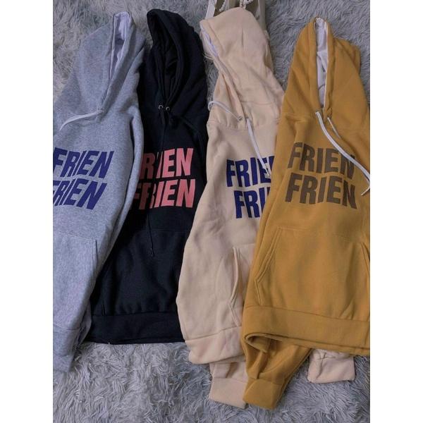 Áo khoác Hoodie FRIEN unisex form rộng nón to chất nỉ bông dày cao cấp mềm mịn tay phồng có bigsize