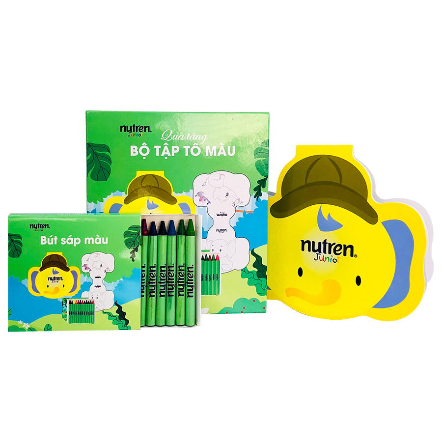 Combo 2 lon sản phẩm dinh dưỡng y học Nutren Junior cho trẻ từ 1-12 tuổi 850g tăng trưởng 3 chuẩn: Thế chất, Đề kháng, Tư duy - Tặng bộ gối mền Pony và bộ tập tô màu