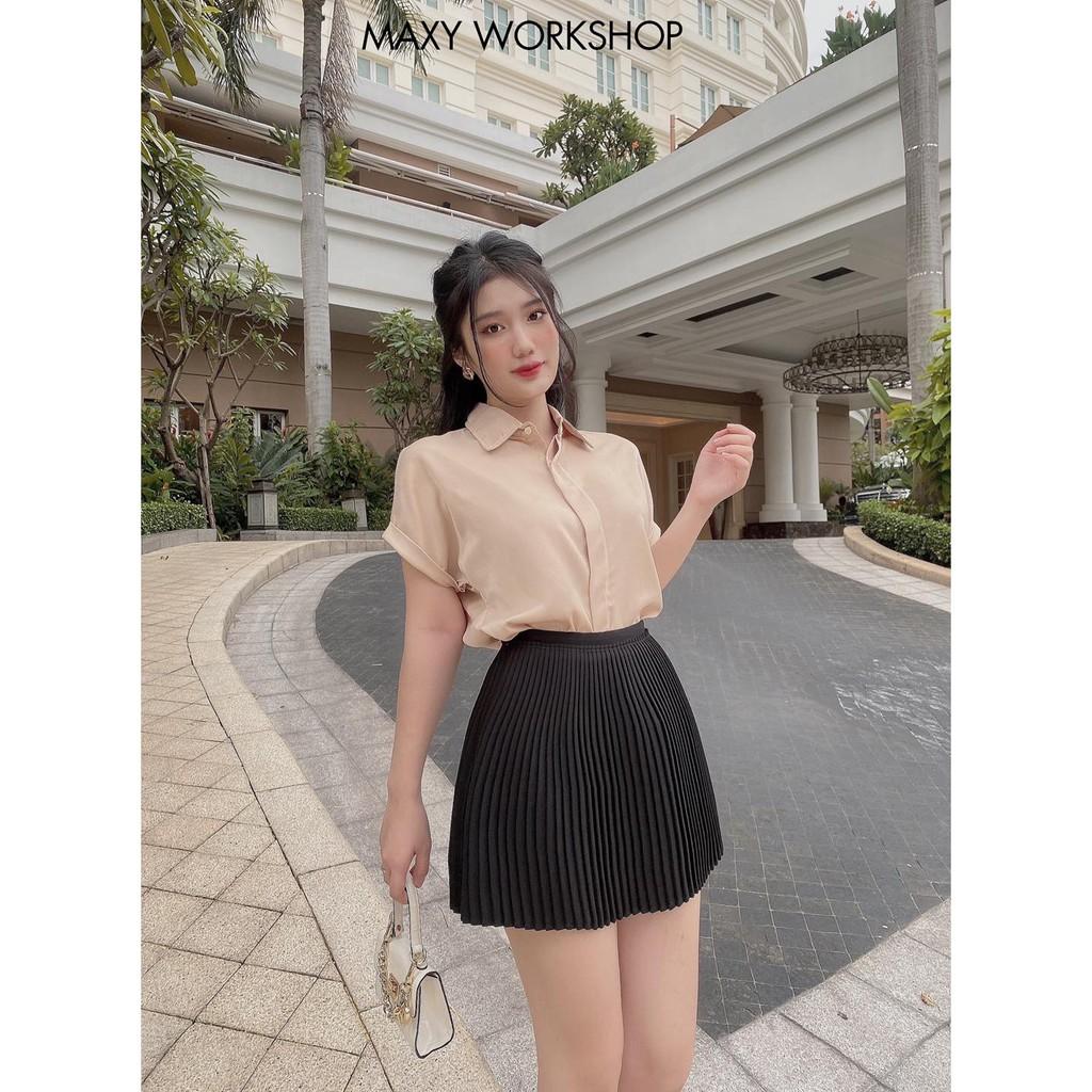 Quần váy xếp li pleated skirt Maxy Workshop