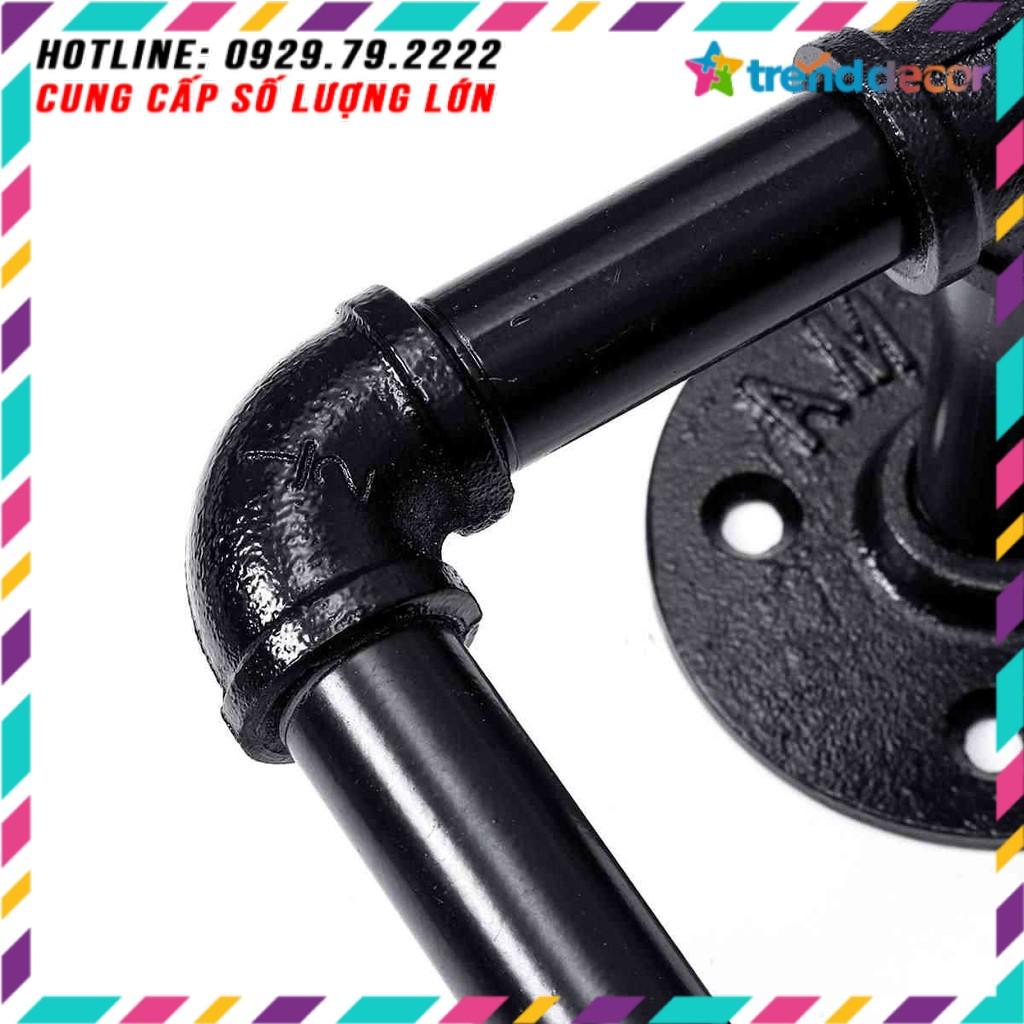 Kệ treo tường gỗ 4 tầng kệ ống nước