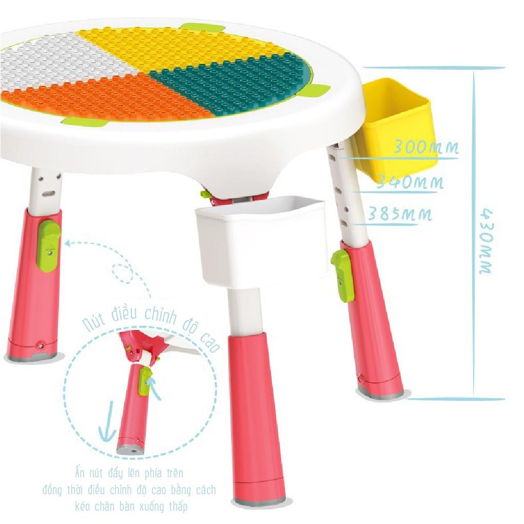 Bộ bàn ghế lắp ghép đồ chơi smoneo đa năng Toys house 1119-SM-001-88005 tặtng quà dễ thương