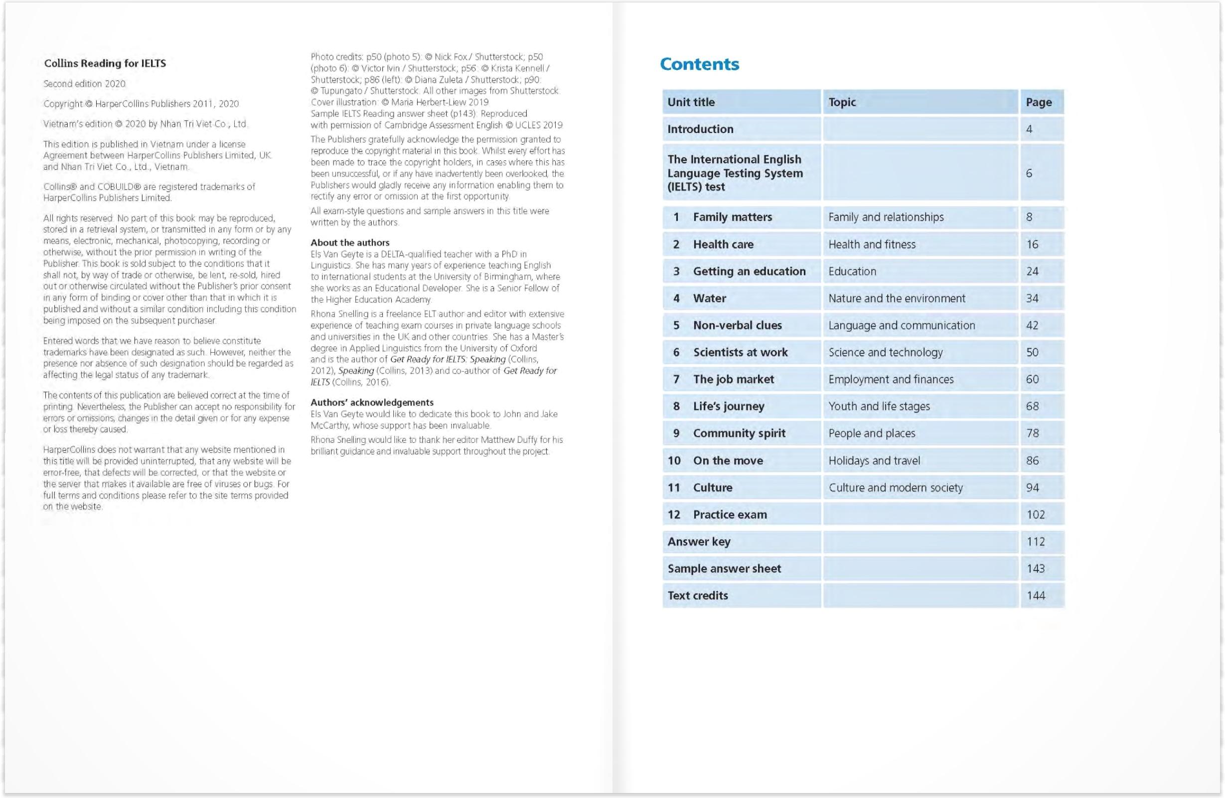 Sách Collins Reading For IELTS – 2nd Edition