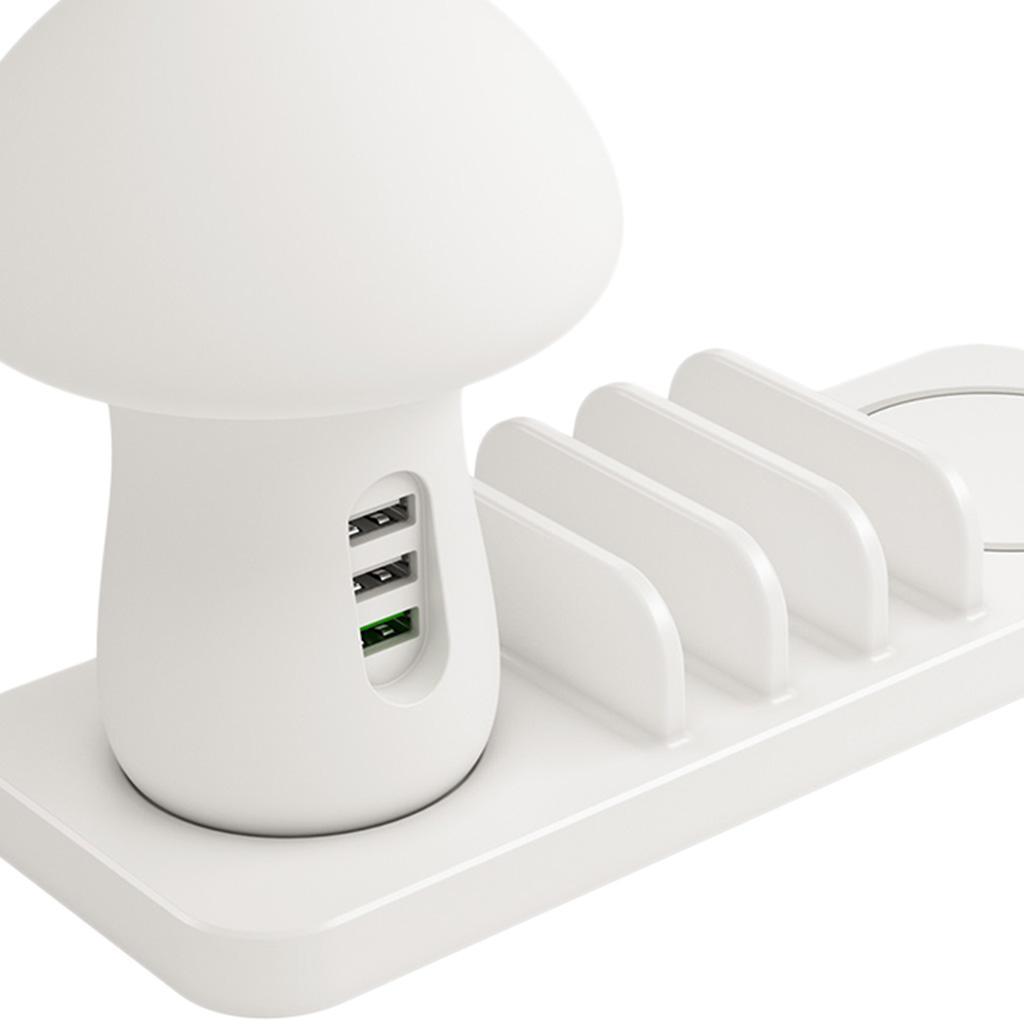 3 USB Multi Port Charger Quick Charging Station Dock -White EU
