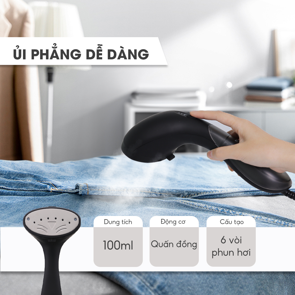 Bàn là hơi nước thông minh LEBENLANG LBL5282, công suất 1500w, làm nóng trong 25s, bảo hành 2 năm – hàng chính hãng