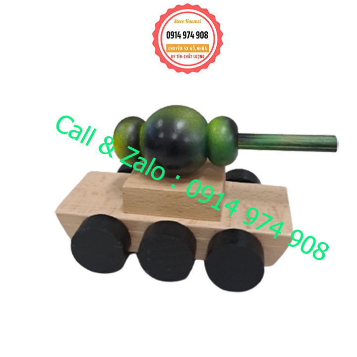 Đồ chơi bằng gỗ-Xe tăng đồ chơi-Sản phẩm từ gỗ beech