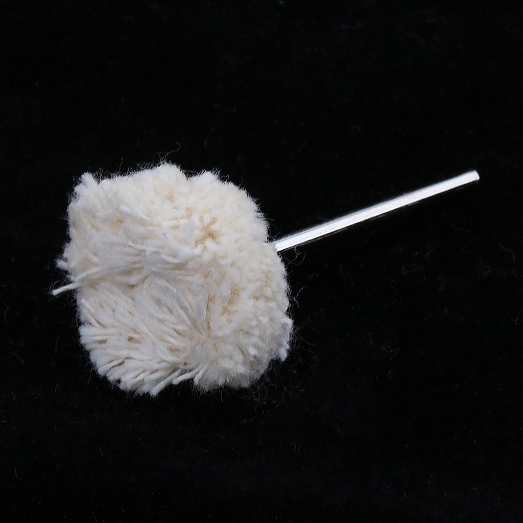 50PCS Wool Polishing Buffing Brush Wheel Drill Bits, Widely used in various grinding tools which support 2.35mm shank