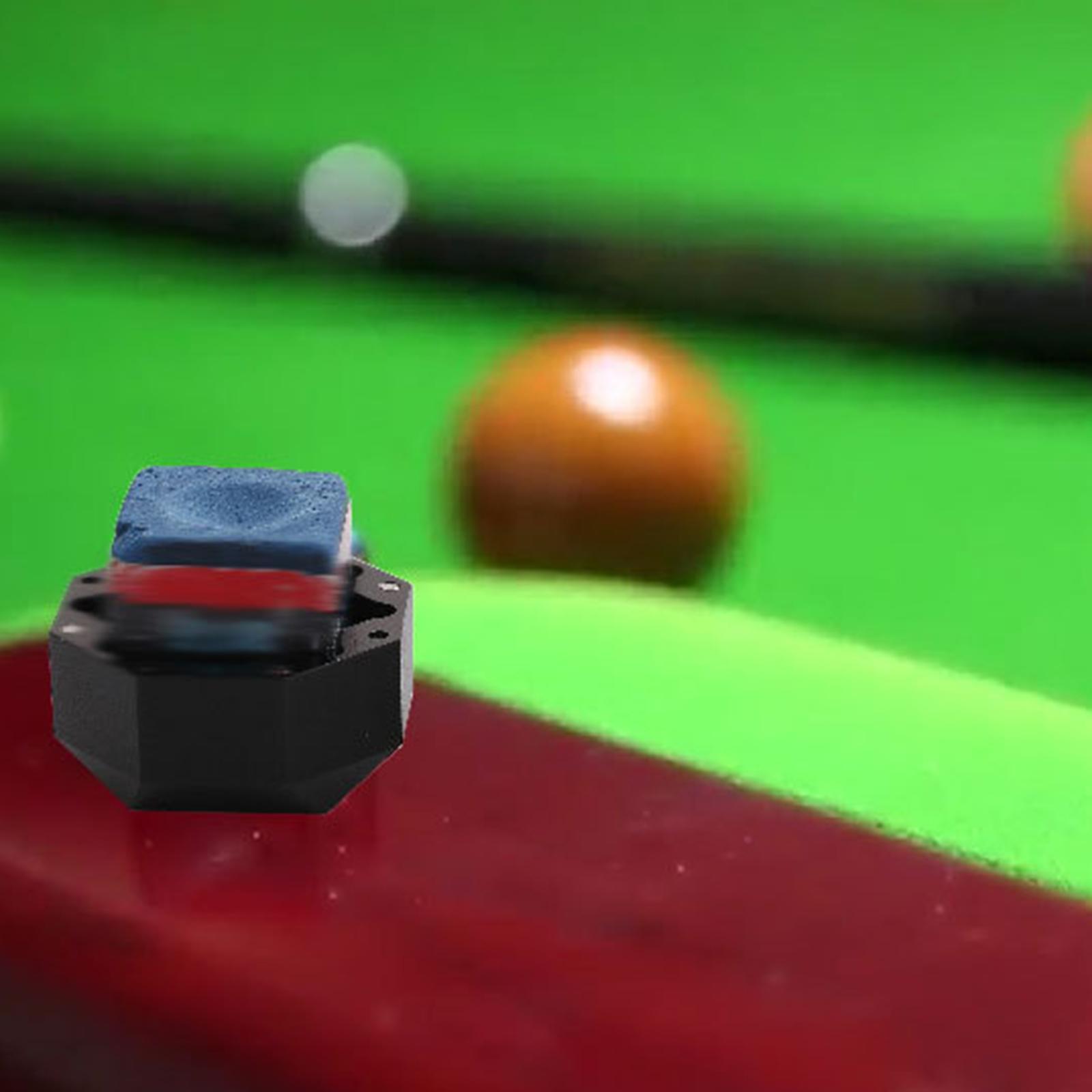 Portable Pool Cue Chalk Holder Billiard Accessories Case Box Container Organizer