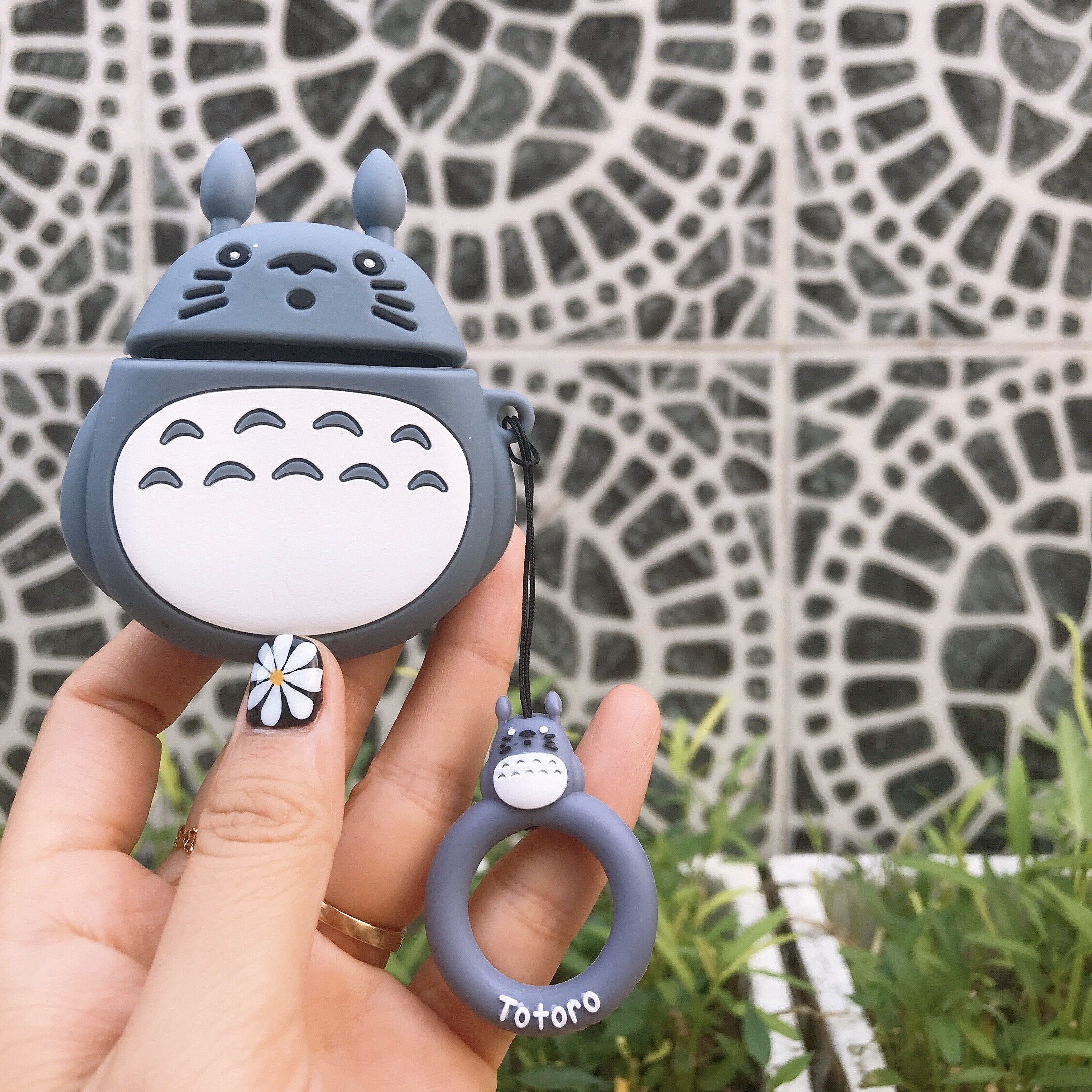 Bao Case Silicon Cho Tai Nghe Apple AirPods 1 / AirPods 2 -  Hình Totoro