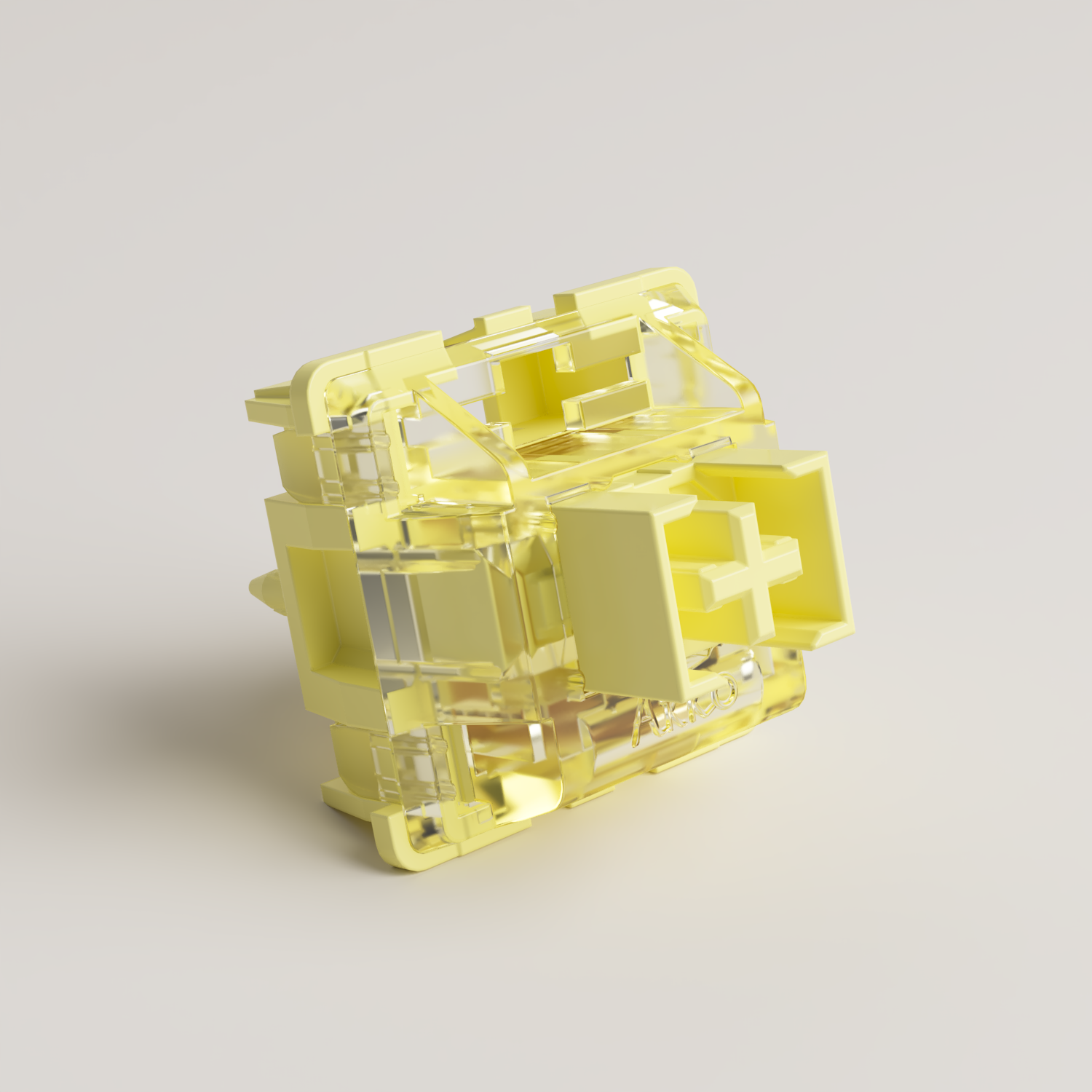Akko V3/V3 Pro Màu Vàng Kem Công Tắc 3/5 Pin 50gf Thân POM Công Tắc Tuyến Tính Tương Thích Với Bàn Phím Cơ MX