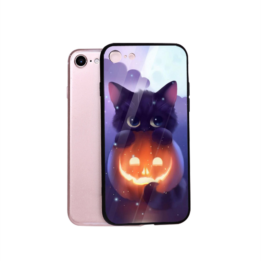 Ốp kính cường lực cho điện thoại iPhone 6 Plus/6s Plus - haloween kinh sợ MS HLGKS051