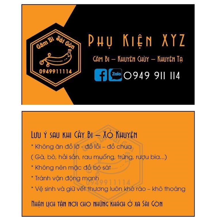 COMBO 3 Khuyên Chùy 2 bi sz TO/ khuyên 2 đầu bi CHO NAM