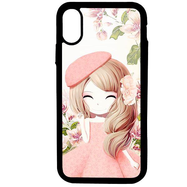 Ốp lưng dành cho điện thoại Iphone X Anime Cô Gái Váy Bông