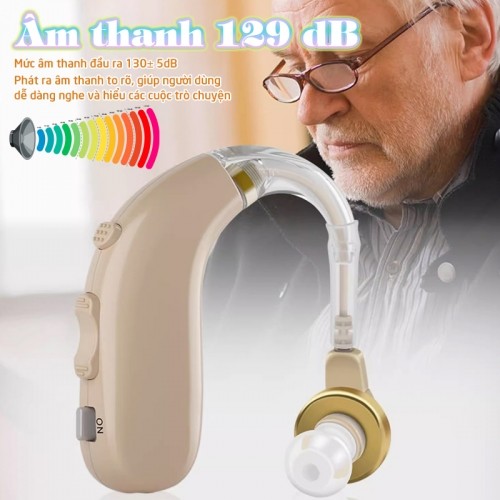 Máy trợ thính không dây pin sạc Axon A-130 - Tặng kèm hộp đựng