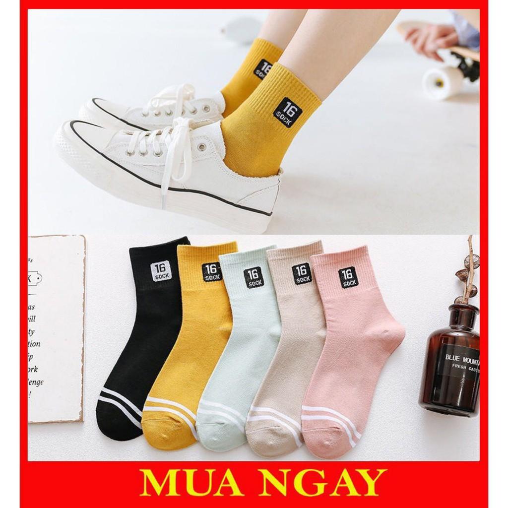 Tất nữ, vớ nữ cao cổ Hàn Quốc in hình số 16