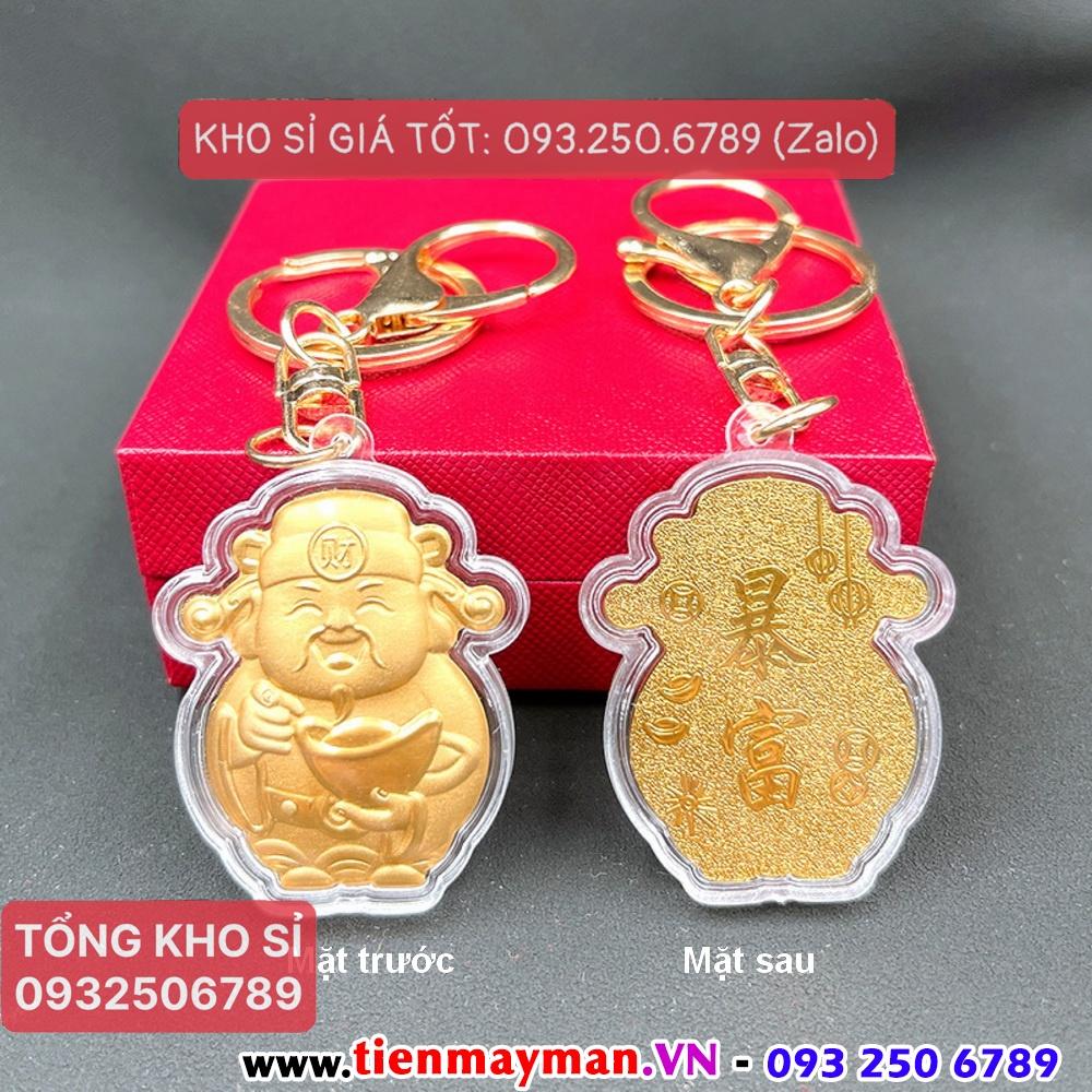 Móc khóa ông thần tài khai lộc MAY MẮN - quà Tết ý nghĩa - PASA COLLECTION