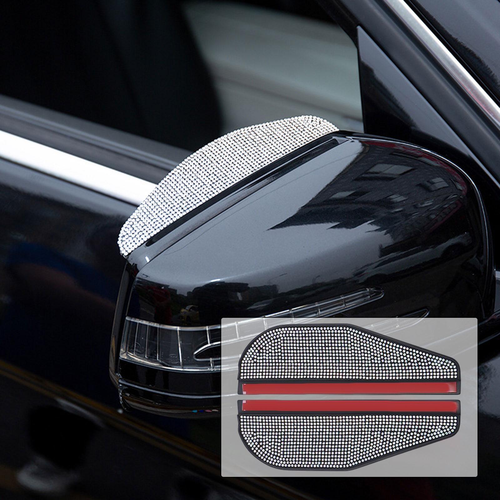 2x Universal Car Side Mirror Rain  Eyebrow Guard Accessories Protective Covers Sun Visor