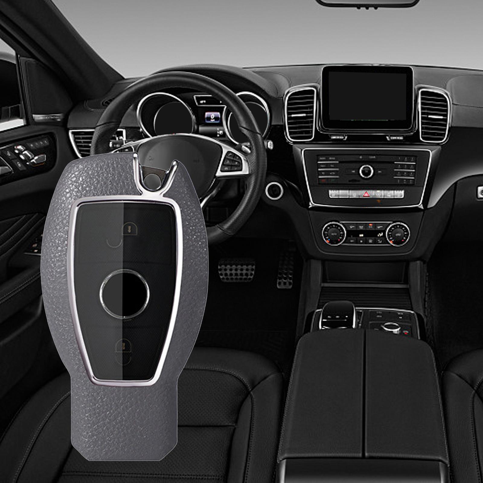 Car Key Fob Case Holder Protector for Mercedes- A B Class ml Gray