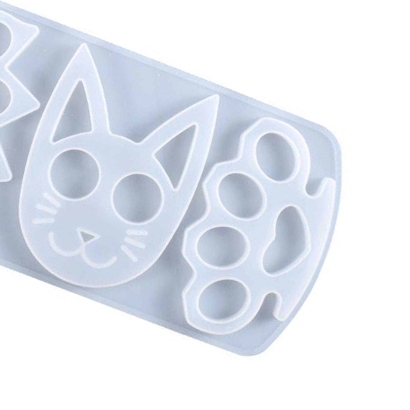 Silicone Cat Shaped Craft Mold Key Chain keychain Mould Pendant Tool Adult