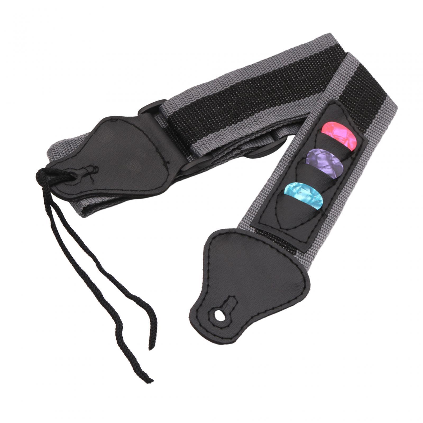 Guitar Strap 90cm-130cm with 3 Guitar Picks Adjustable for Banjos Acoustic Guitar Classical Guitars Electric Guitar Mandolins