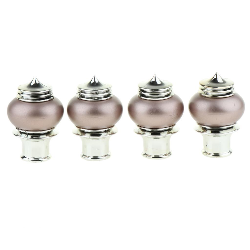 8pcs Novelty Curtain Rail End Kits Dia.*28mm Home Window Improvement