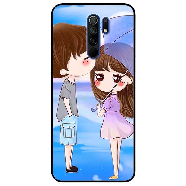 Ốp lưng dành cho Xiaomi Redmi 9 mẫu Cặp Đôi Xanh