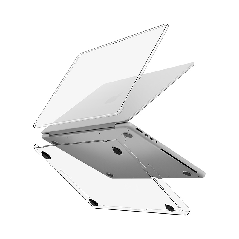 Ốp UNIQ VERO Cho MacBook Pro 14 inch M2-M5 (2023-2026) Trong Suốt Bảo Vệ Toàn Diện Tặng Kèm Phủ Phím Và Nắp Che Webcam Hàng Chính Hãng
