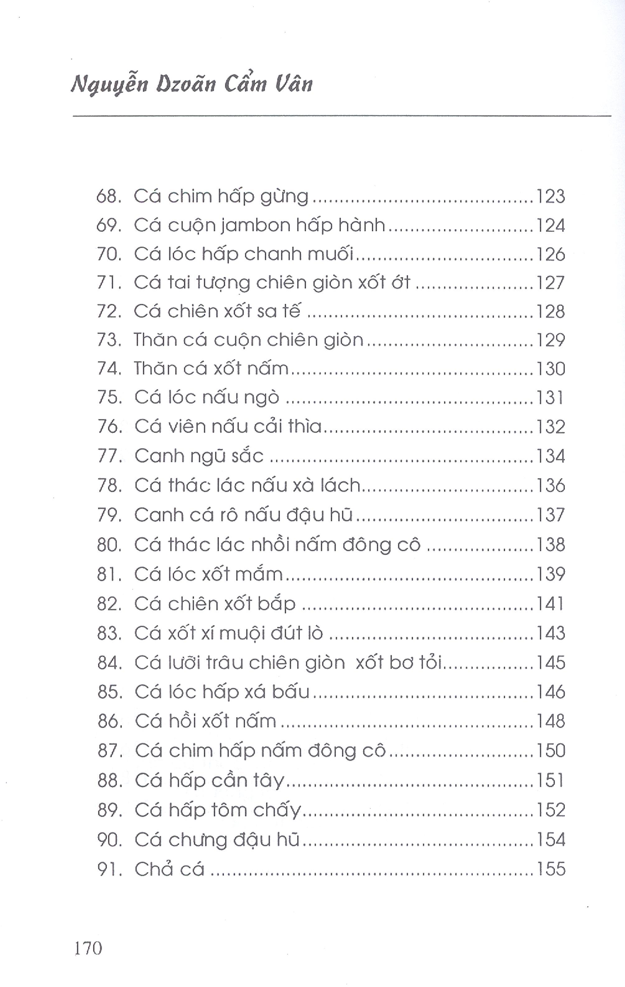 Sách Những Món Ăn Chế Biến Từ Cá (Tái Bản)