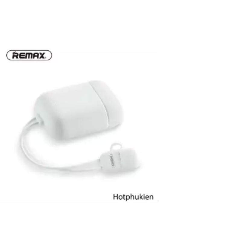 Bao case silicon chống sốc kiêm dây sạc cho tai nghe Apple Airpods / Earpods - Hàng chính hãng