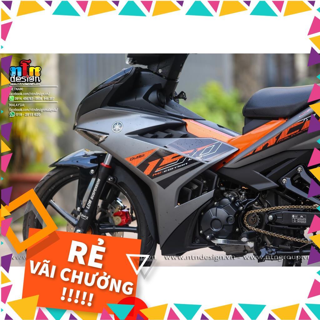 Tem Rời Exciter 150 Mẫu RC Xám Cam Đen Zin