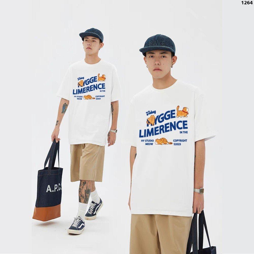 Cao cấp - Áo thun tay lỡ unisex nam nữ oversize in chữ Hygge Limerence