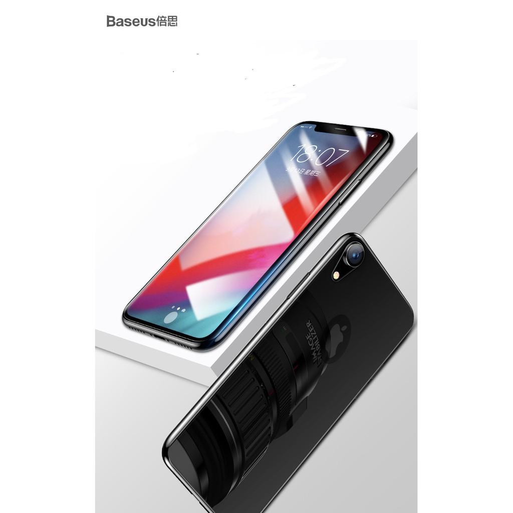 Kính cường lực 2 mặt Dành Cho iPhone XR/Xs Max , hàng chính hãng Baseus